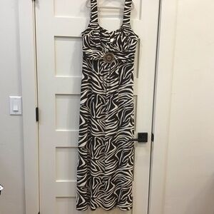 Enfocus Studio Zebra Print Maxi Dress